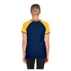 Milwaukee Brewers New Era Women's Gameday V-Neck T-Shirt - Navy T-shirts