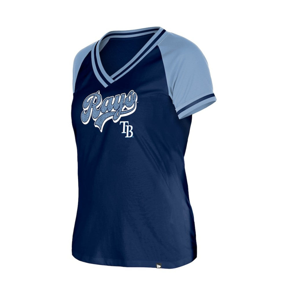Tampa Bay Rays New Era Women's Gameday V-Neck T-Shirt - Navy T-shirts