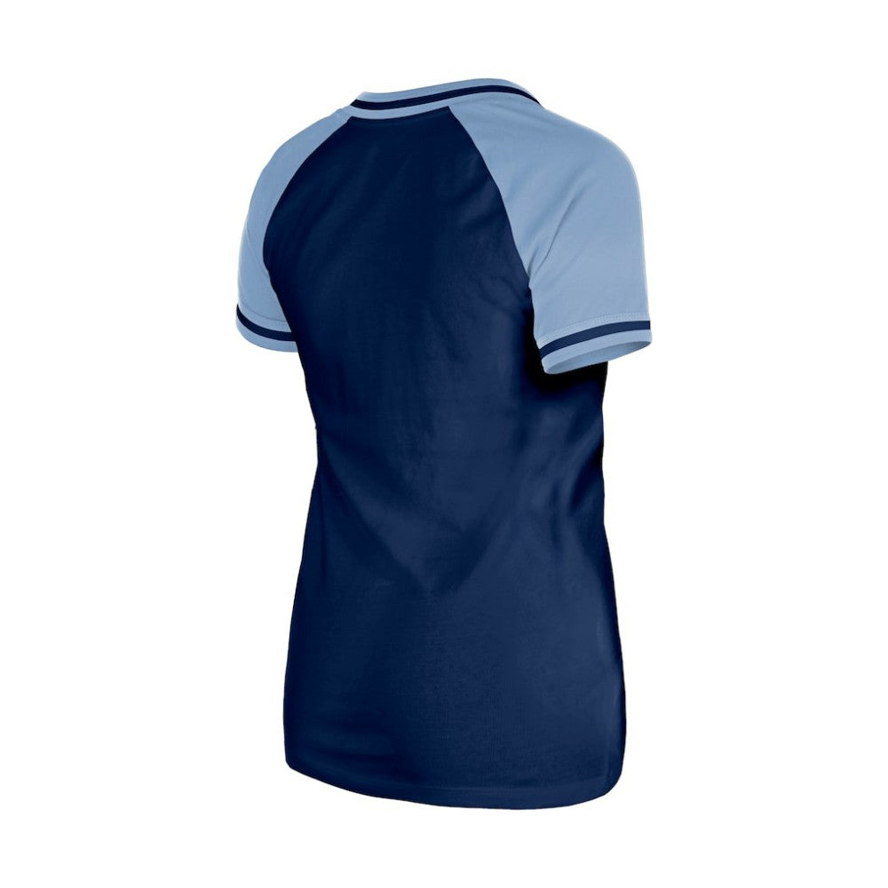Tampa Bay Rays New Era Women's Gameday V-Neck T-Shirt - Navy T-shirts