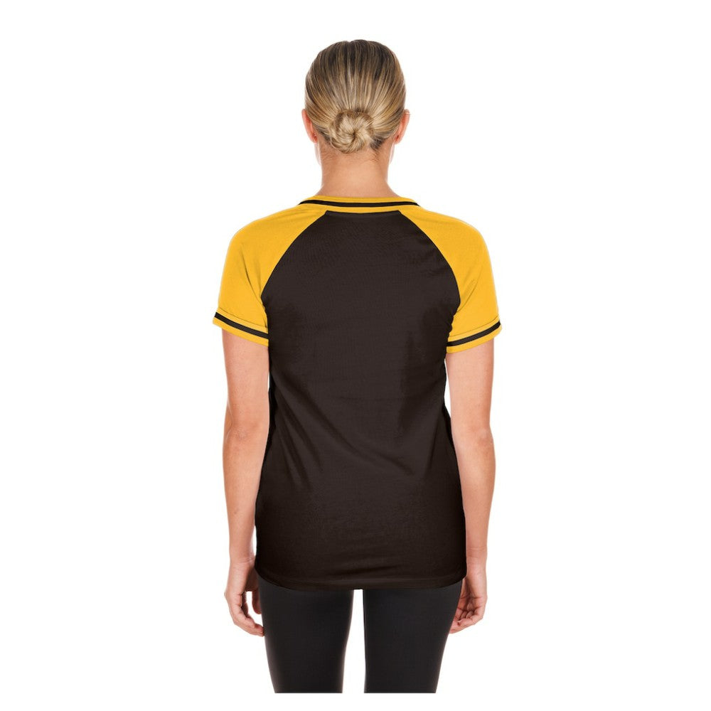 San Diego Padres New Era Women's Gameday V-Neck T-Shirt - Brown T-shirts