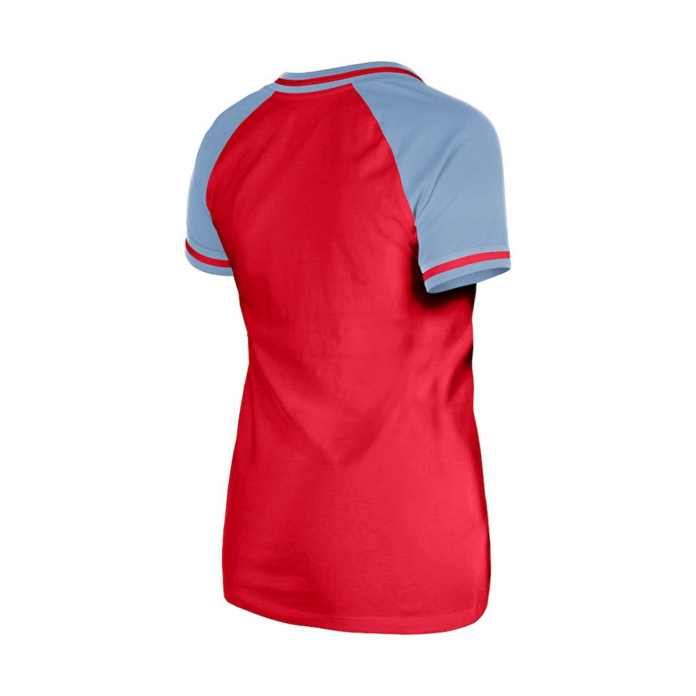 Texas Rangers New Era Women's Gameday V-Neck T-Shirt - Red T-shirts