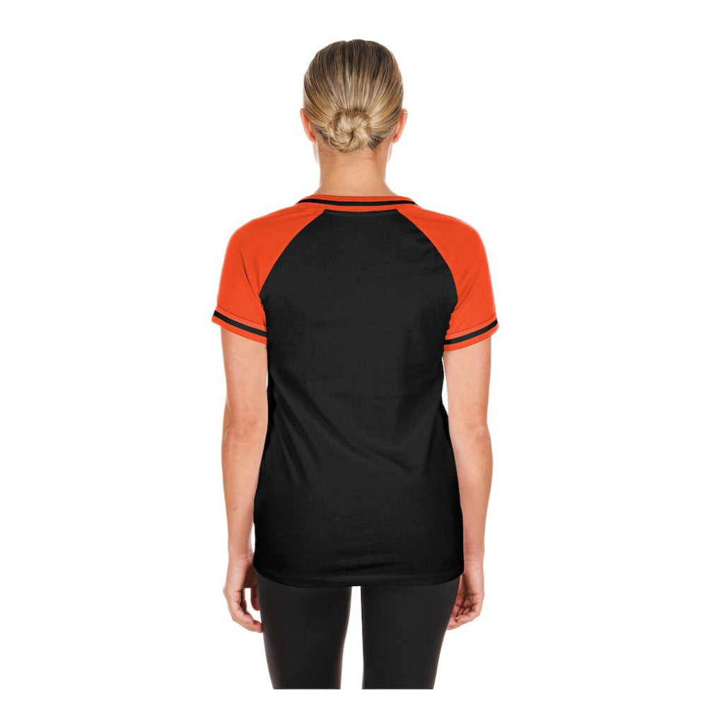San Francisco Giants New Era Women's Gameday V-Neck T-Shirt - Black T-shirts