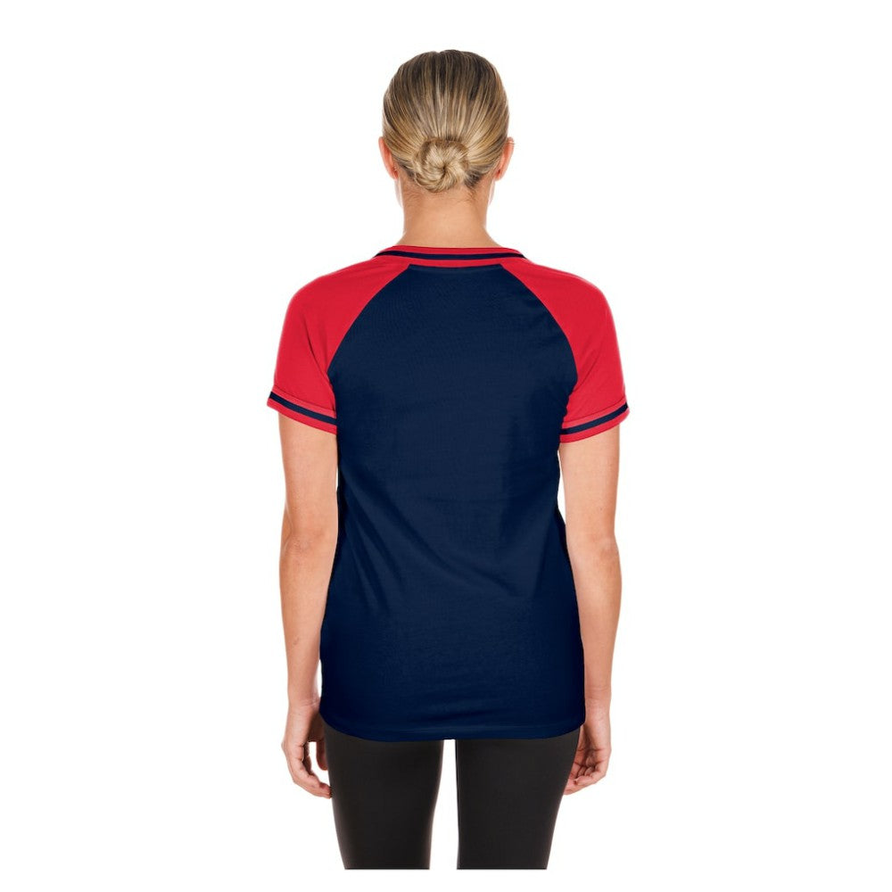 Boston Red Sox New Era Women's Gameday V-Neck T-Shirt - Navy T-shirts