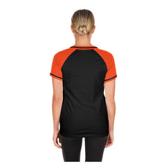 Baltimore Orioles New Era Women's Gameday V-Neck T-Shirt - Black T-shirts
