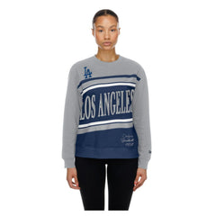 Los Angeles Dodgers New Era Women's Gameday Fleece Sweatshirt - Navy/Gray Sweatshirts