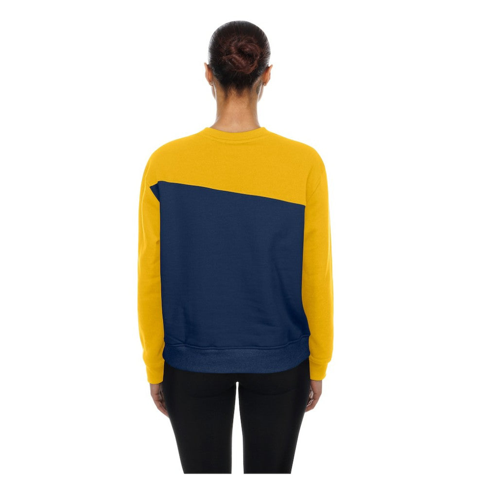 Milwaukee Brewers New Era Women's Gameday Fleece Sweatshirt - Navy/Gold Sweatshirts