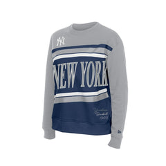 New York Yankees New Era Women's Gameday Fleece Sweatshirt - Navy/Gray Sweatshirts