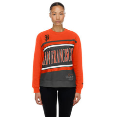 San Francisco Giants New Era Women's Gameday Fleece Sweatshirt - Gray/Orange Sweatshirts