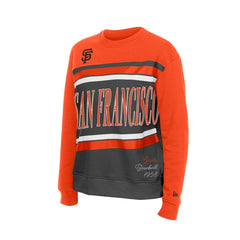 San Francisco Giants New Era Women's Gameday Fleece Sweatshirt - Gray/Orange Sweatshirts