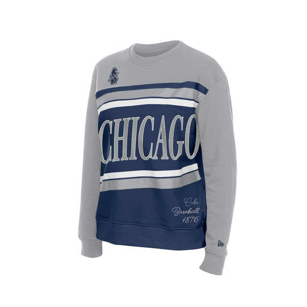 Chicago Cubs New Era Women's Gameday Fleece Sweatshirt - Royal/Gray Sweatshirts