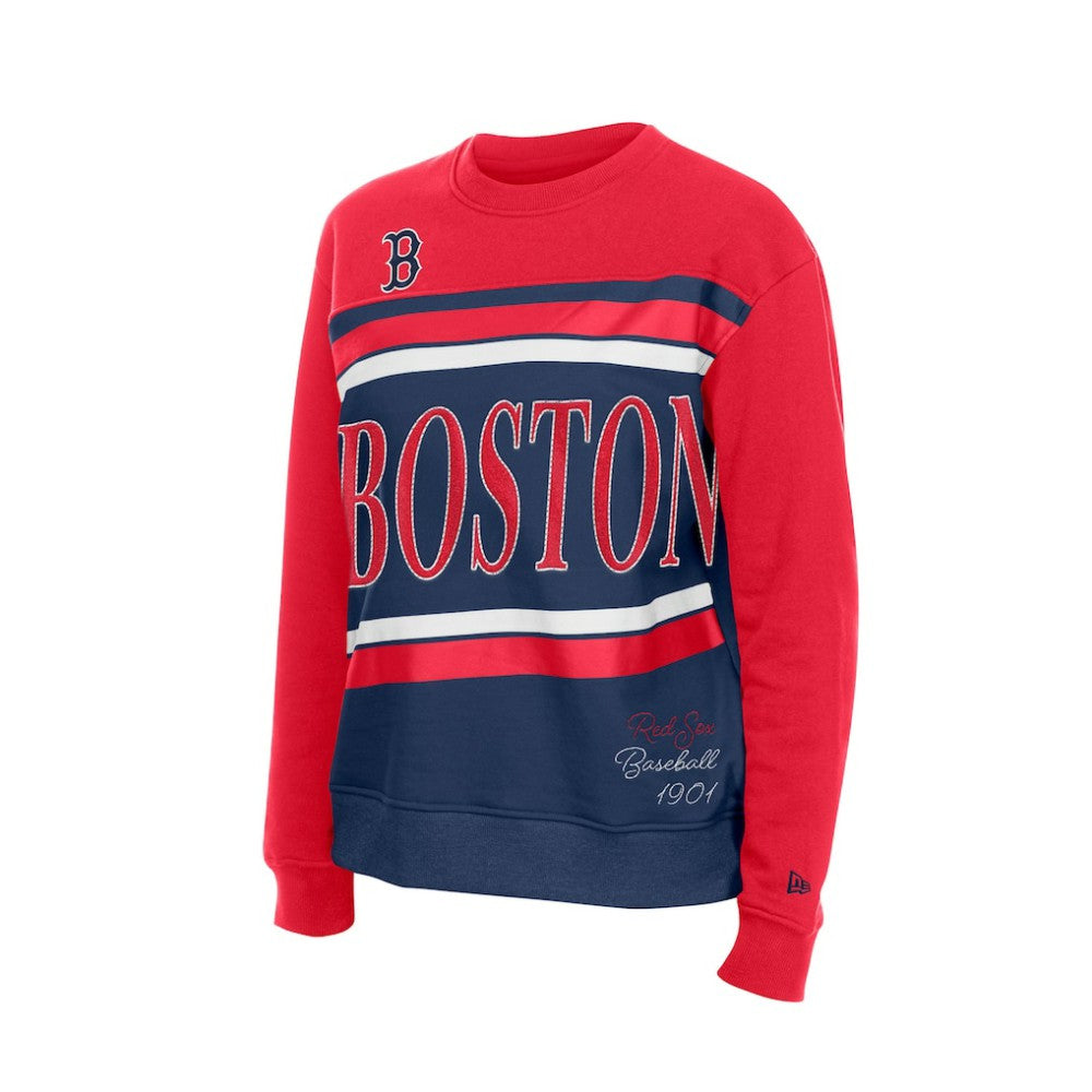 Boston Red Sox New Era Women's Gameday Fleece Sweatshirt - Navy/Red Sweatshirts