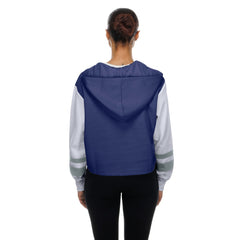 Los Angeles Dodgers New Era Women's Boxy Lace-Up Hoodie - Royal Hoodies