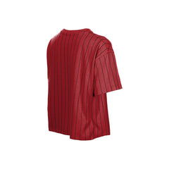 Arizona Diamondbacks New Era Women's Throwback Meshback Pinstripe Boxy T-Shirt - Red T-shirts
