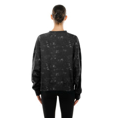 Pittsburgh Pirates New Era Women's Throwback Oversized Boxy Sweatshirt - Black Sweatshirts