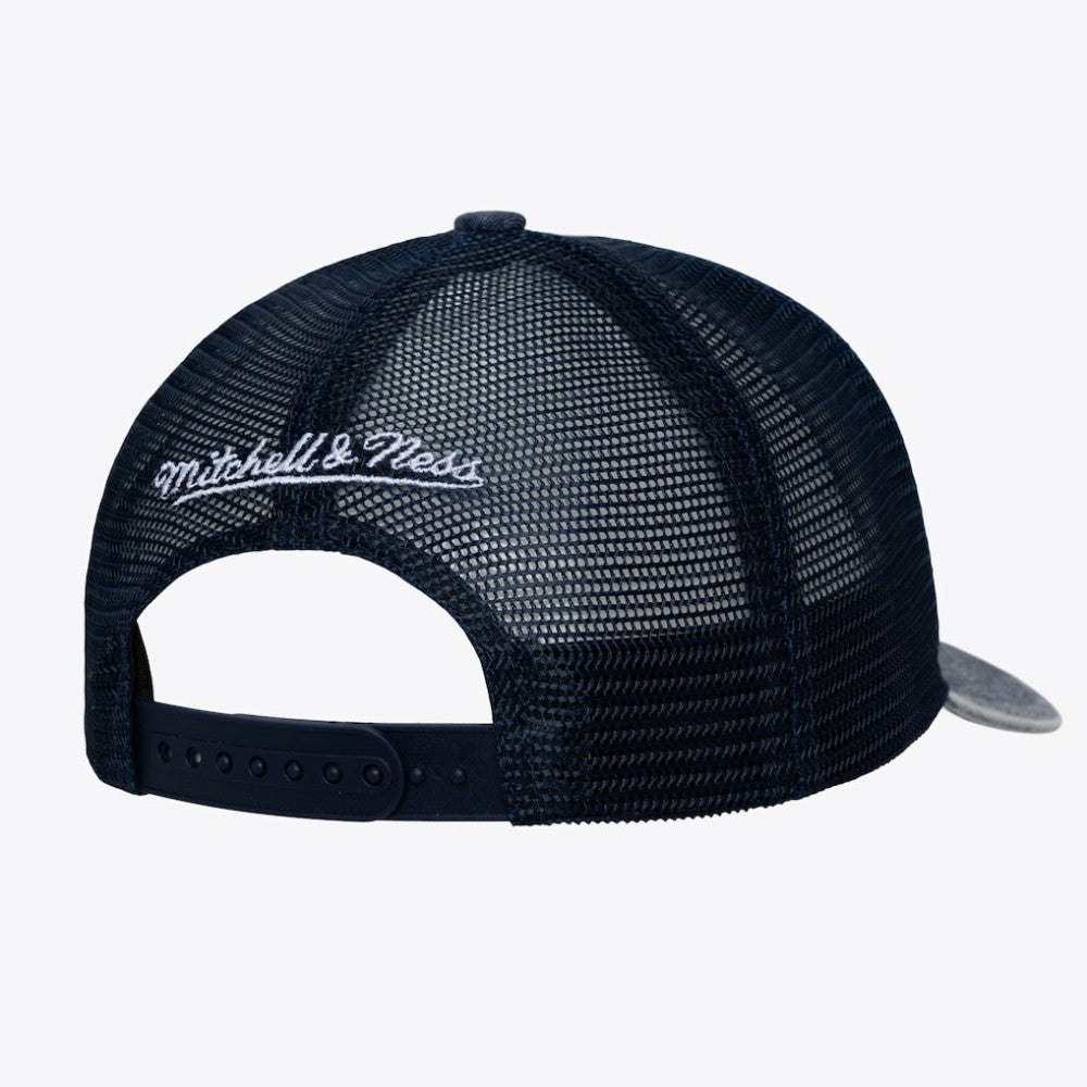 New York Yankees Mitchell & Ness Unisex Gameday Adjustable Trucker Hat - Navy Hats