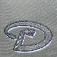 Arizona Diamondbacks Mitchell & Ness Cooperstown Thunderstorm Head Coach Pro-Crown Adjustable Hat - Gray Hats