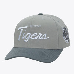 Detroit Tigers Mitchell & Ness Thunderstorm Head Coach Pro-Crown Adjustable Hat - Gray Hats