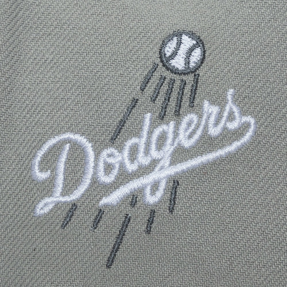 Los Angeles Dodgers Mitchell & Ness Thunderstorm Head Coach Pro-Crown Adjustable Hat - Gray Hats