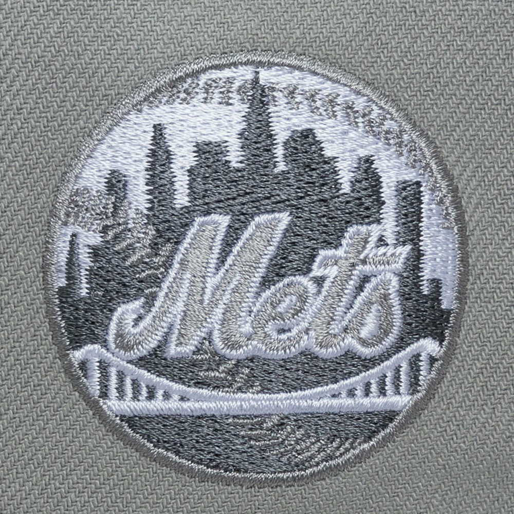 New York Mets Mitchell & Ness Thunderstorm Head Coach Pro-Crown Adjustable Hat - Gray Hats