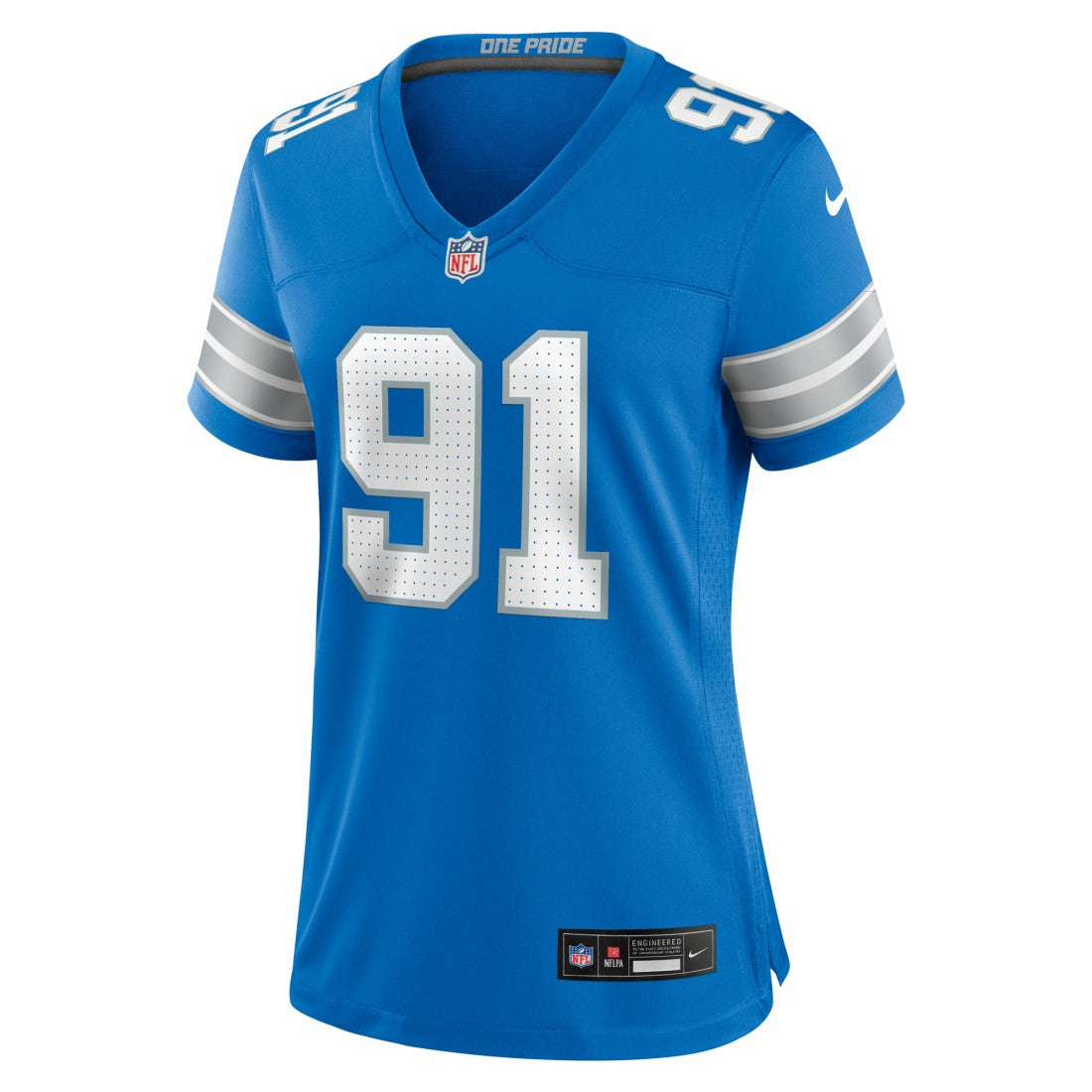 Tyleik Williams Detroit Lions Women's Team Game Jersey Blue