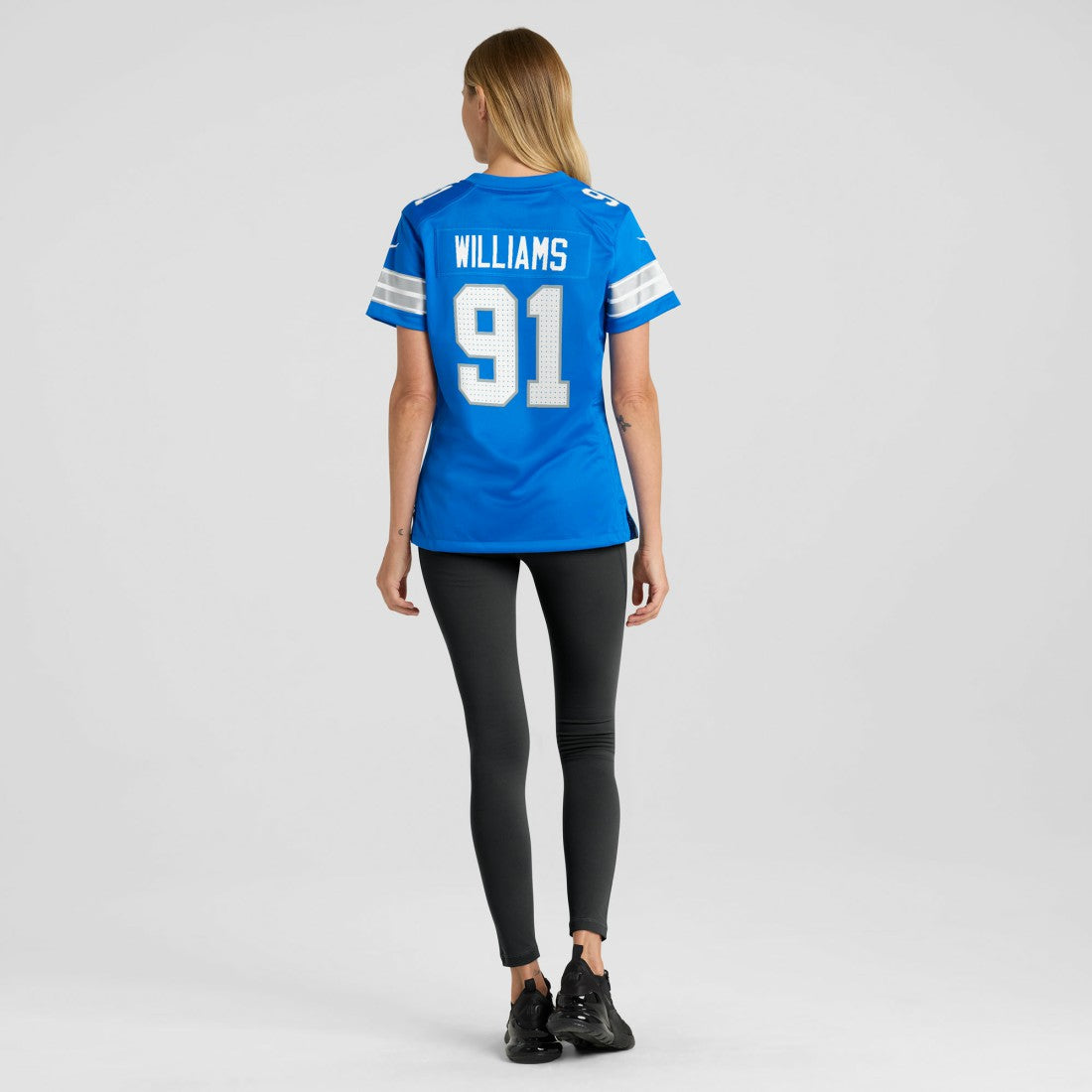 Tyleik Williams Detroit Lions Women's Team Game Jersey Blue