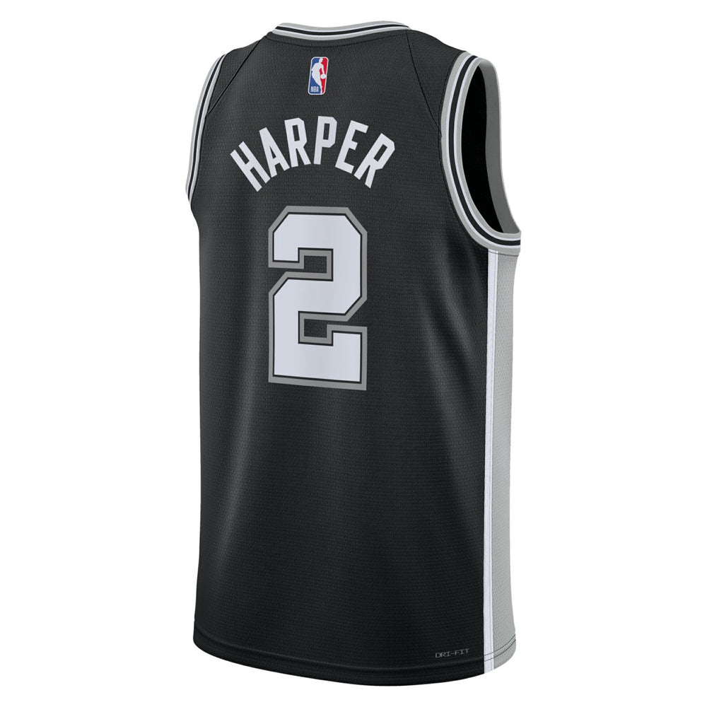 Dylan Harper San Antonio Spurs Unisex 2025 NBA Draft First Round Pick Swingman Jersey Icon Edition Black