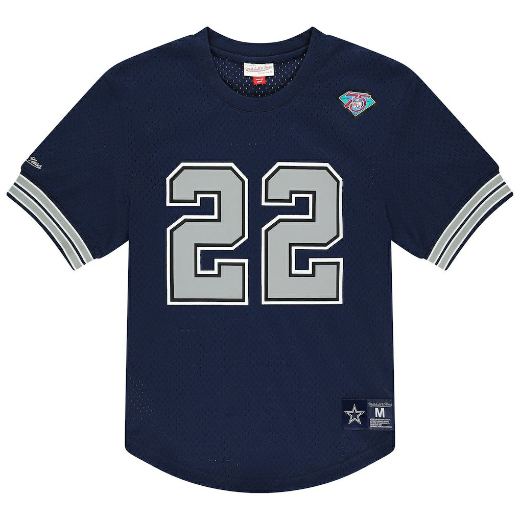 Emmitt Smith Dallas Cowboys Retired Player Name & Number Mesh T-Shirt Navy