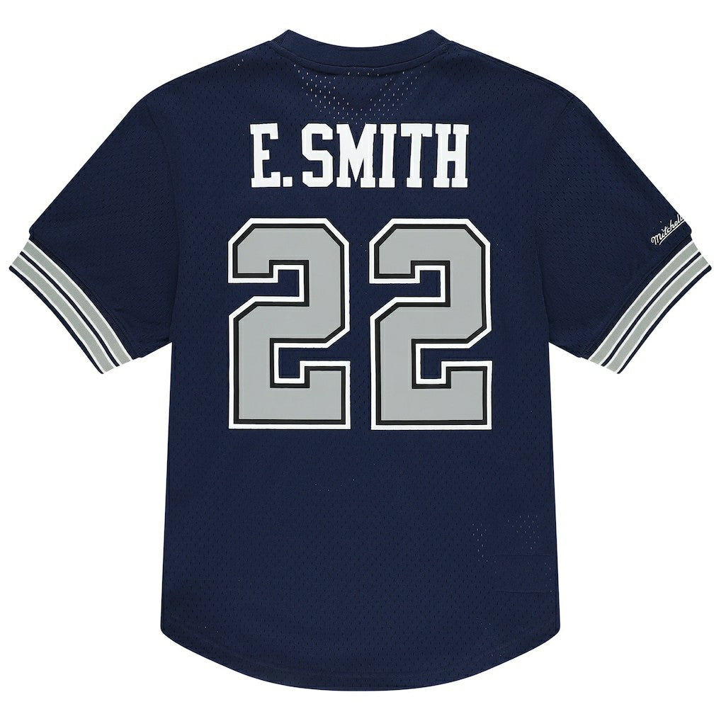Emmitt Smith Dallas Cowboys Retired Player Name & Number Mesh T-Shirt Navy
