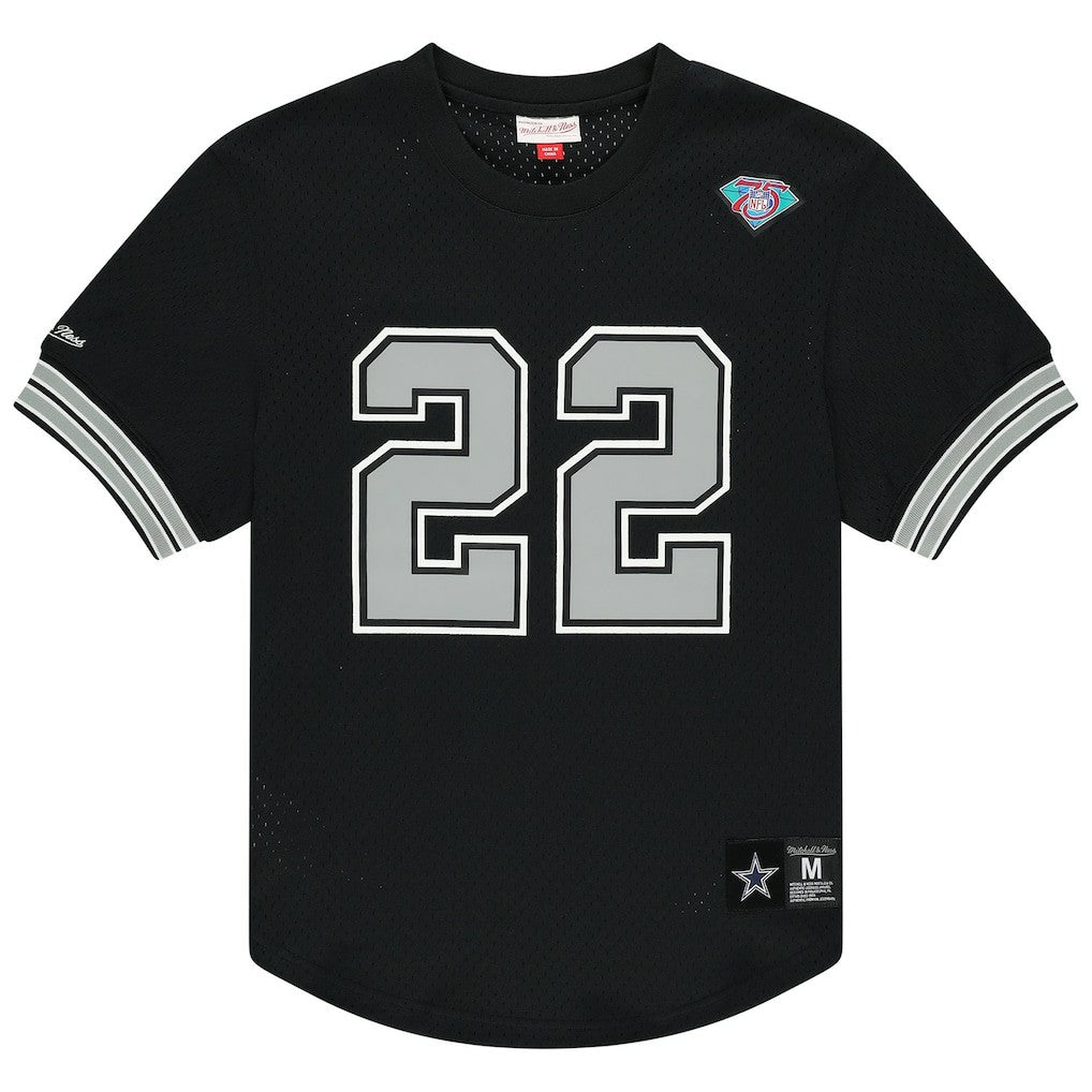 Emmitt Smith Dallas Cowboys Retired Player Name & Number Mesh Top Black