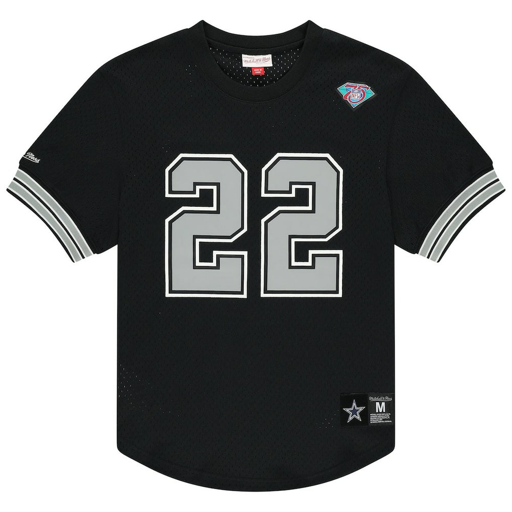 Emmitt Smith Dallas Cowboys Retired Player Name & Number Mesh Top Black