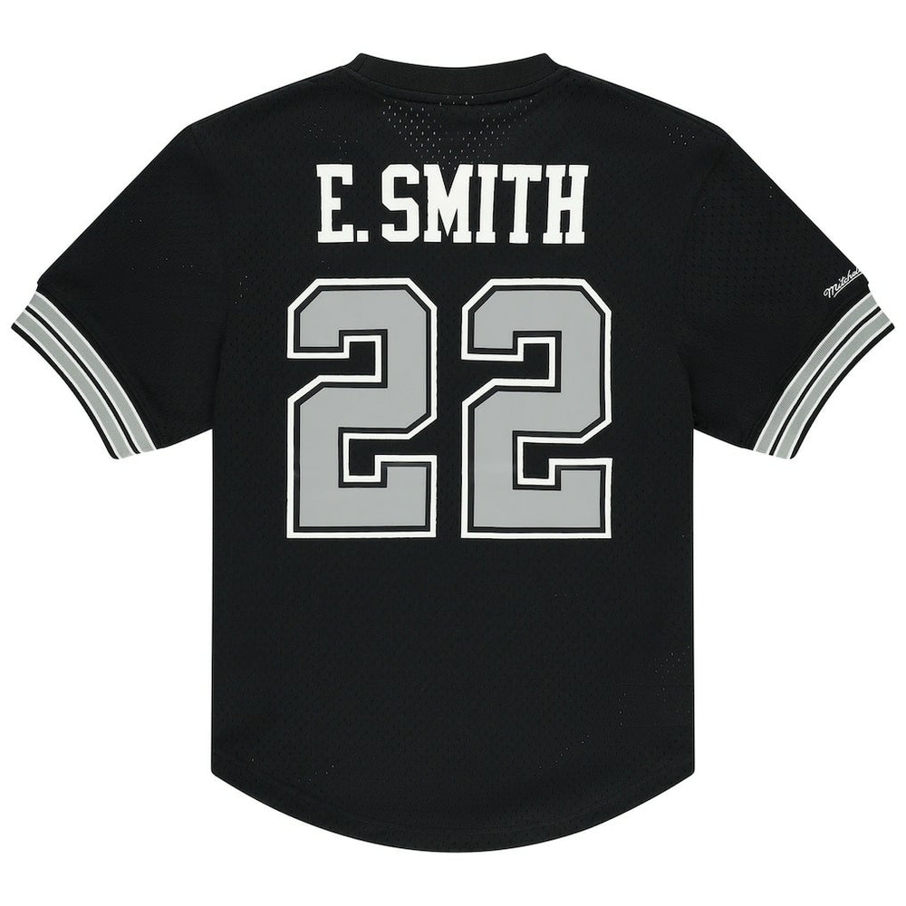 Emmitt Smith Dallas Cowboys Retired Player Name & Number Mesh Top Black