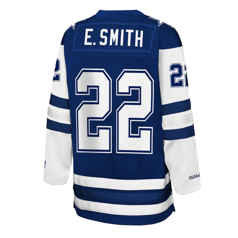 Emmitt Smith Dallas Cowboys Youth Hockey Fashion Jersey Navy