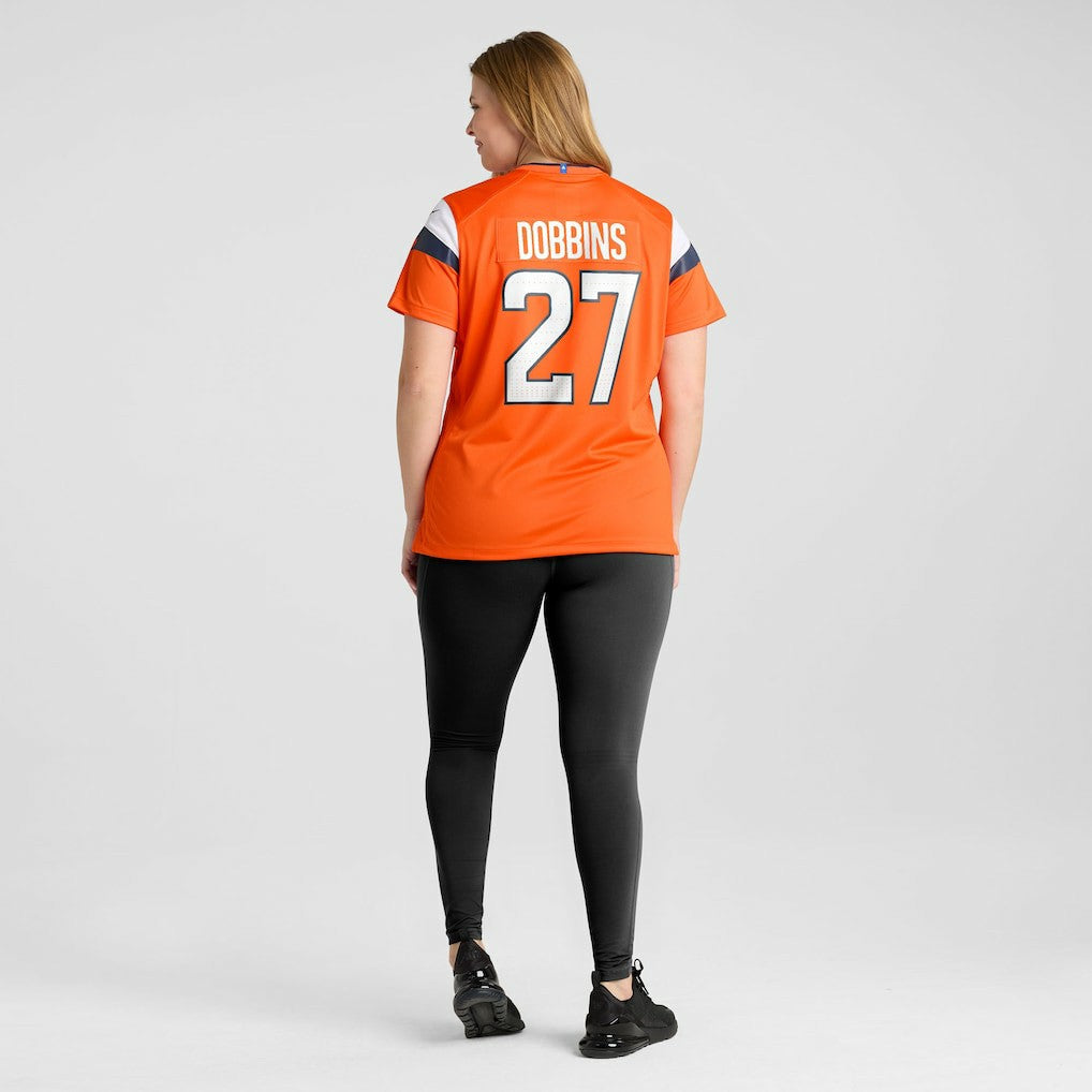 J.K. Dobbins Denver Broncos Women's Team Game Jersey Orange