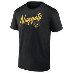 Denver Nuggets Color Block Slant Quick Strike T-Shirt Black