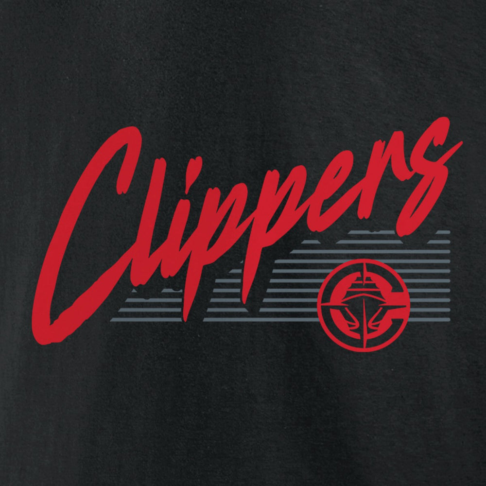LA Clippers Color Block Slant Quick Strike T-Shirt Black