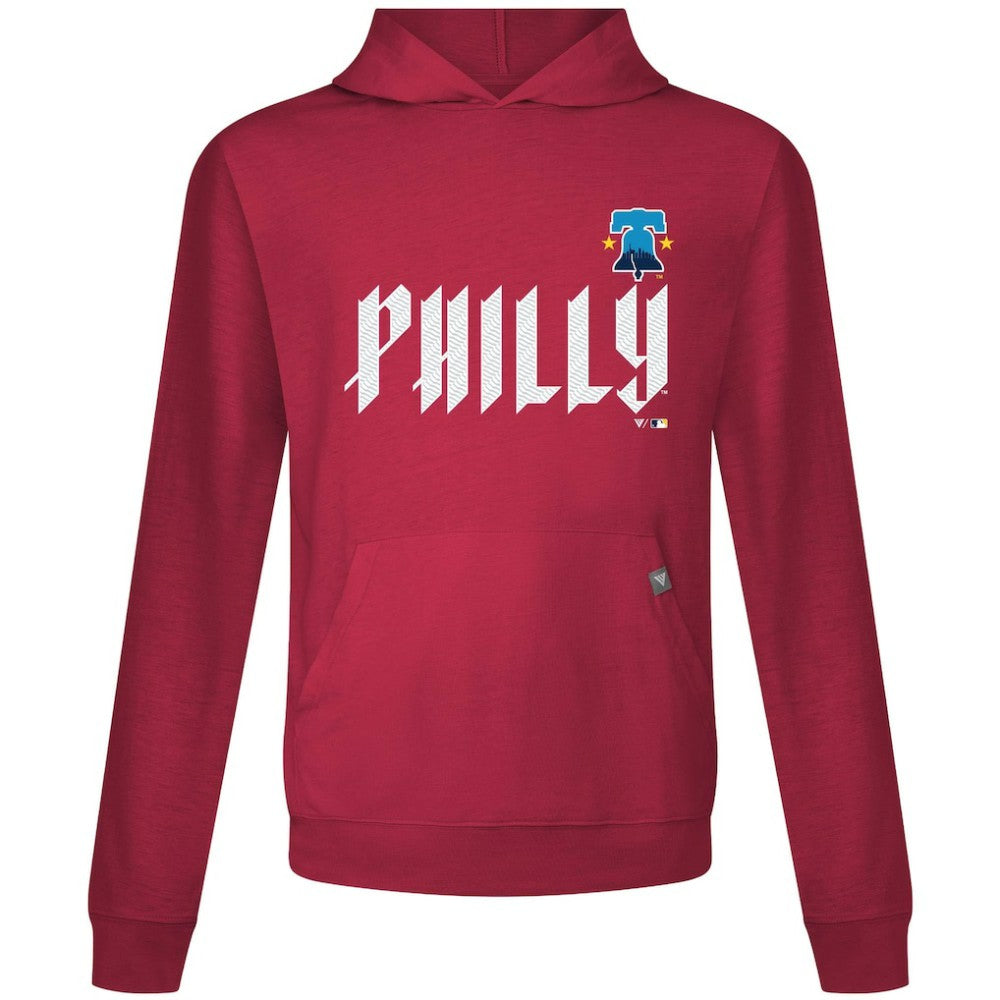 Philadelphia Phillies Levelwear City Connect Relay Core Logo Pullover Hoodie - Red Hoodies