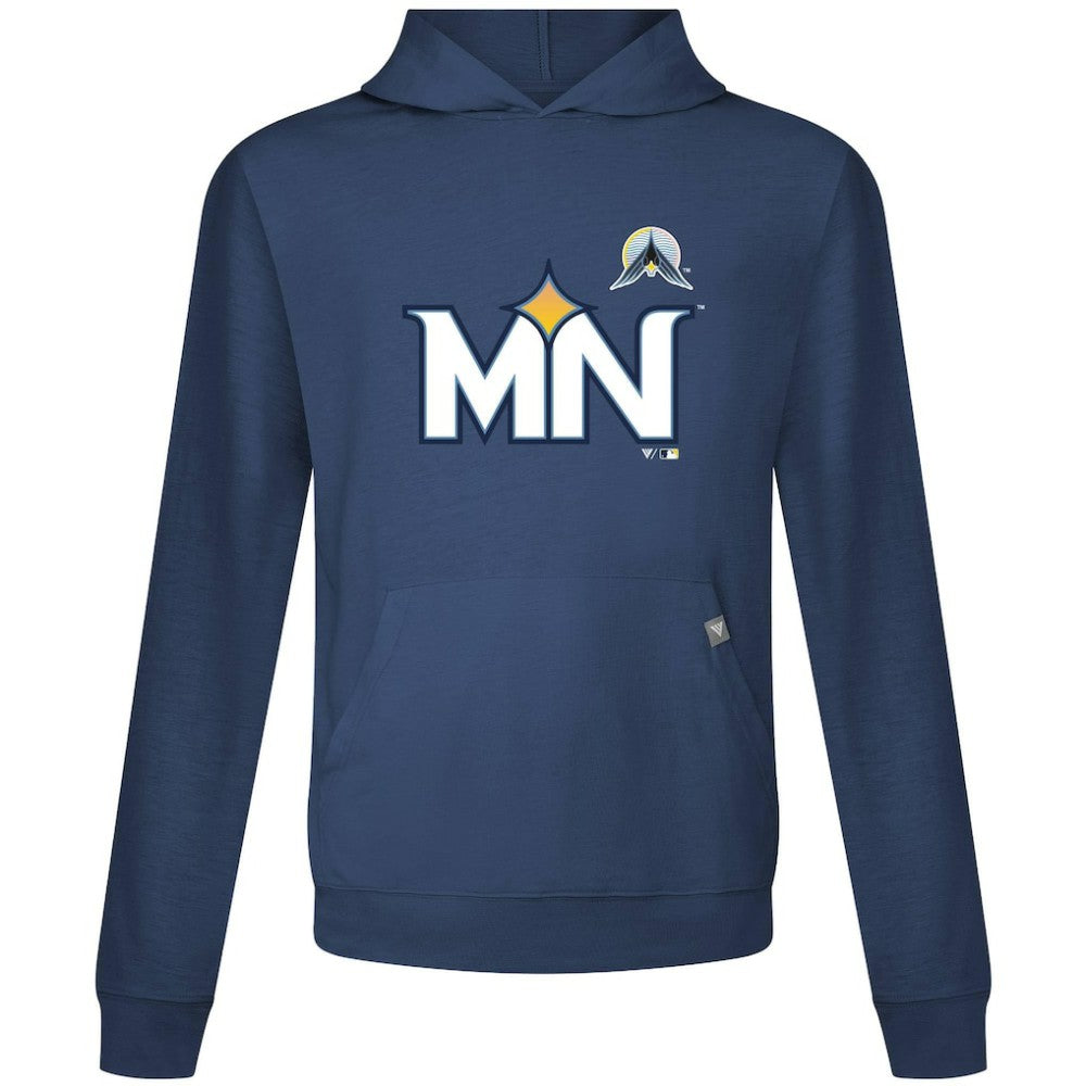 Minnesota Twins Levelwear City Connect Relay Core Logo Pullover Hoodie - Navy Hoodies