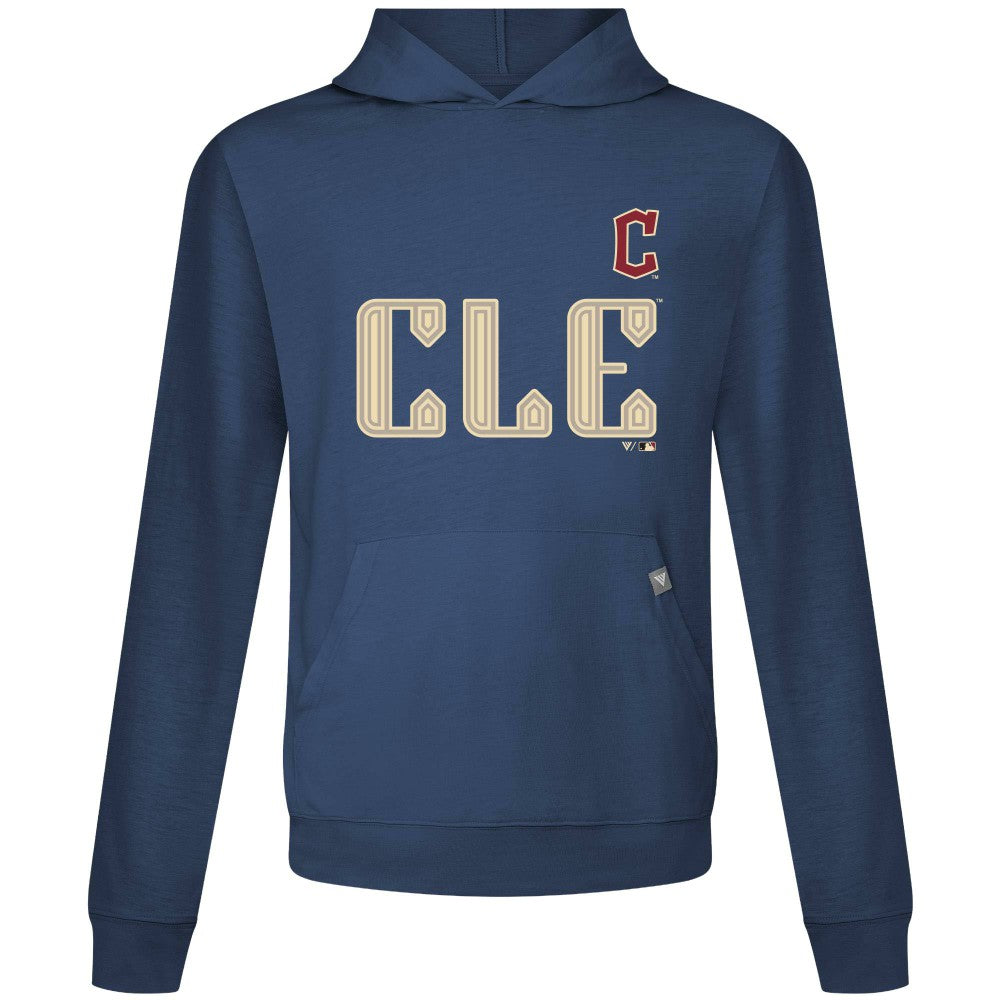 Cleveland Guardians Levelwear City Connect Relay Core Logo Pullover Hoodie - Navy Hoodies