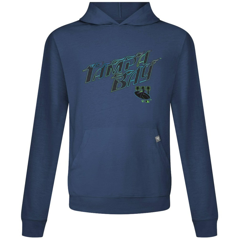 Tampa Bay Rays Levelwear City Connect Relay Back Splash Pullover Hoodie - Navy Hoodies