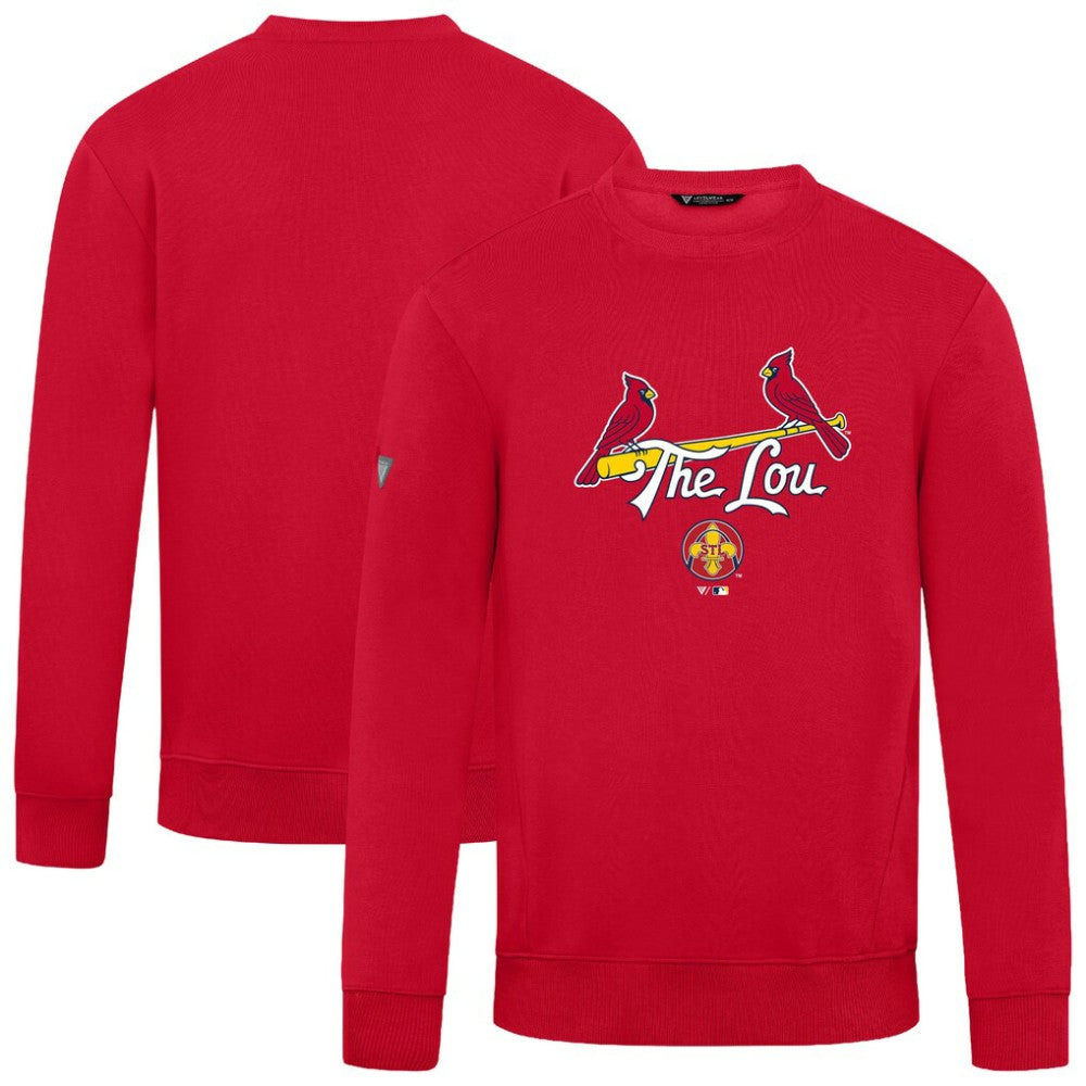 St. Louis Cardinals Levelwear City Connect Zane Back Splash Sweatshirt - Red Sweatshirts