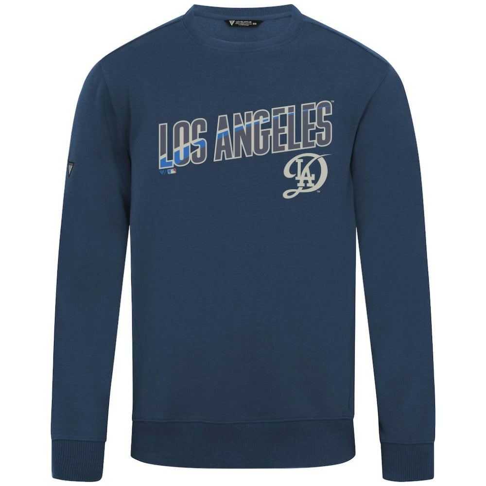 Los Angeles Dodgers Levelwear City Connect Zane Back Splash Sweatshirt - Navy Sweatshirts