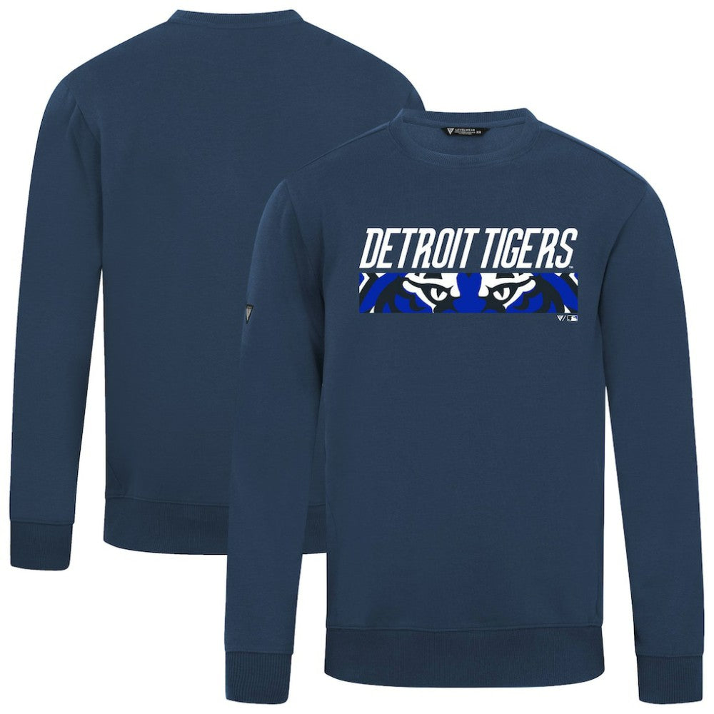 Detroit Tigers Levelwear City Connect Zane Back Splash Sweatshirt - Navy Sweatshirts