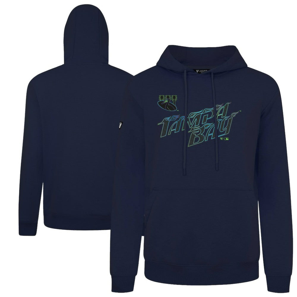 Tampa Bay Rays Levelwear City Connect Podium Core Logo Pullover Hoodie - Navy Hoodies
