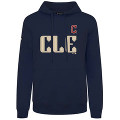 Cleveland Guardians Levelwear City Connect Podium Core Logo Pullover Hoodie - Navy Hoodies