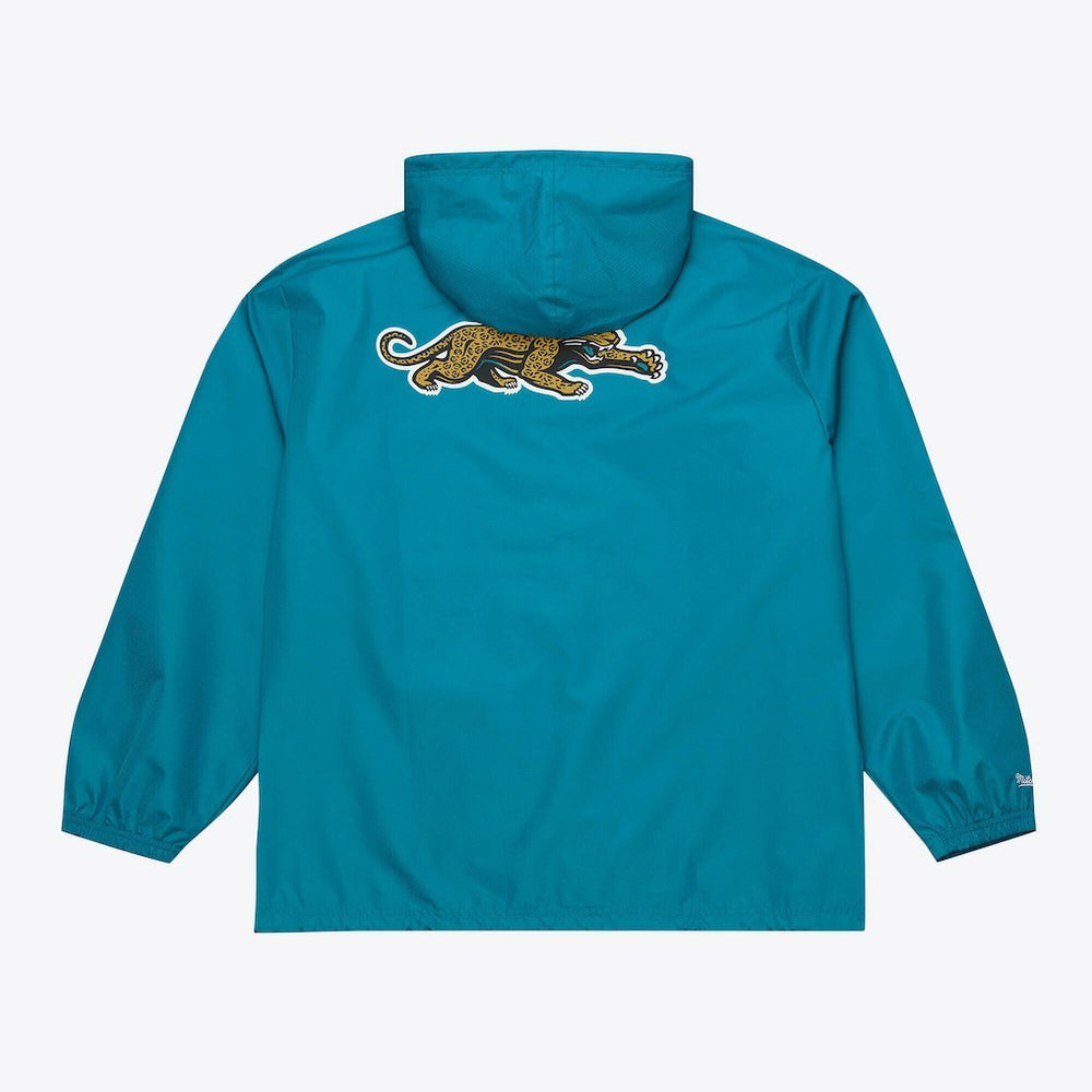 Jacksonville Jaguars Coaches Full-Snap Hooded Windbreaker Jacket Teal