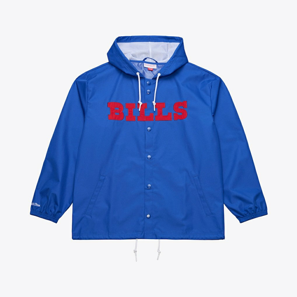 Buffalo Bills Coaches Full-Snap Hooded Windbreaker Jacket Royal