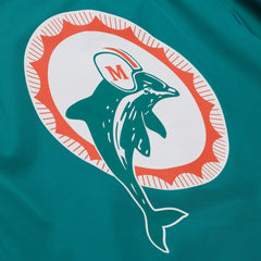 Miami Dolphins Coaches Full-Snap Hooded Windbreaker Jacket Aqua