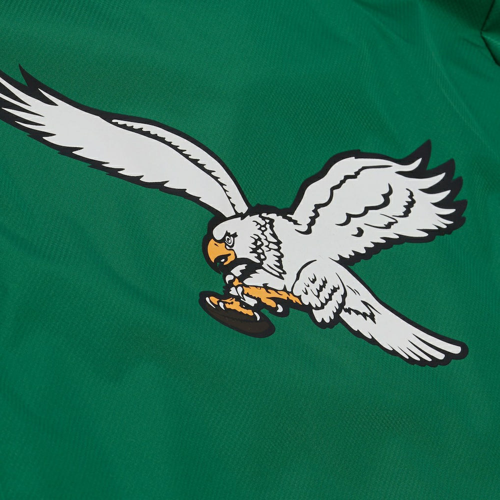 Philadelphia Eagles Coaches Full-Snap Hooded Windbreaker Jacket Kelly Green