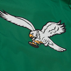 Philadelphia Eagles Coaches Full-Snap Hooded Windbreaker Jacket Kelly Green