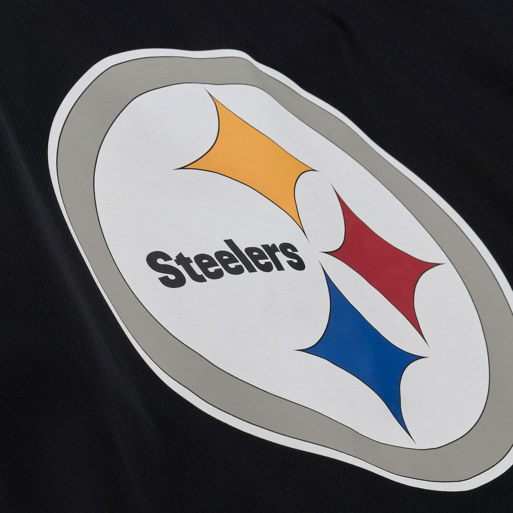 Pittsburgh Steelers Coaches Full-Snap Hooded Windbreaker Jacket Black